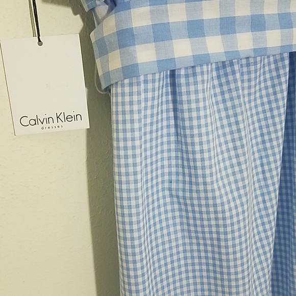 🆕️ calvin klein gingham one shoulder sheath dress - Picture 7 of 7